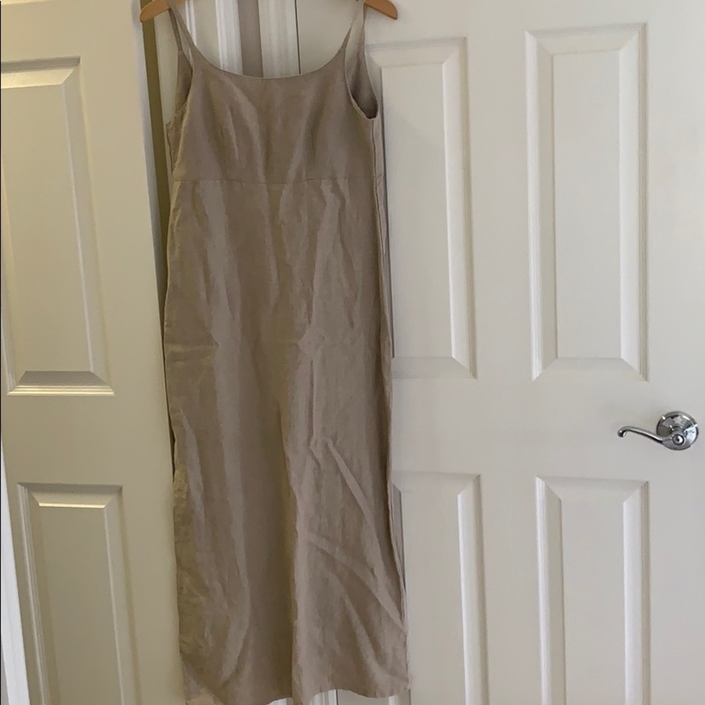 100% linen long dress